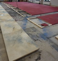 Farbliche Anlage Marmorimitation